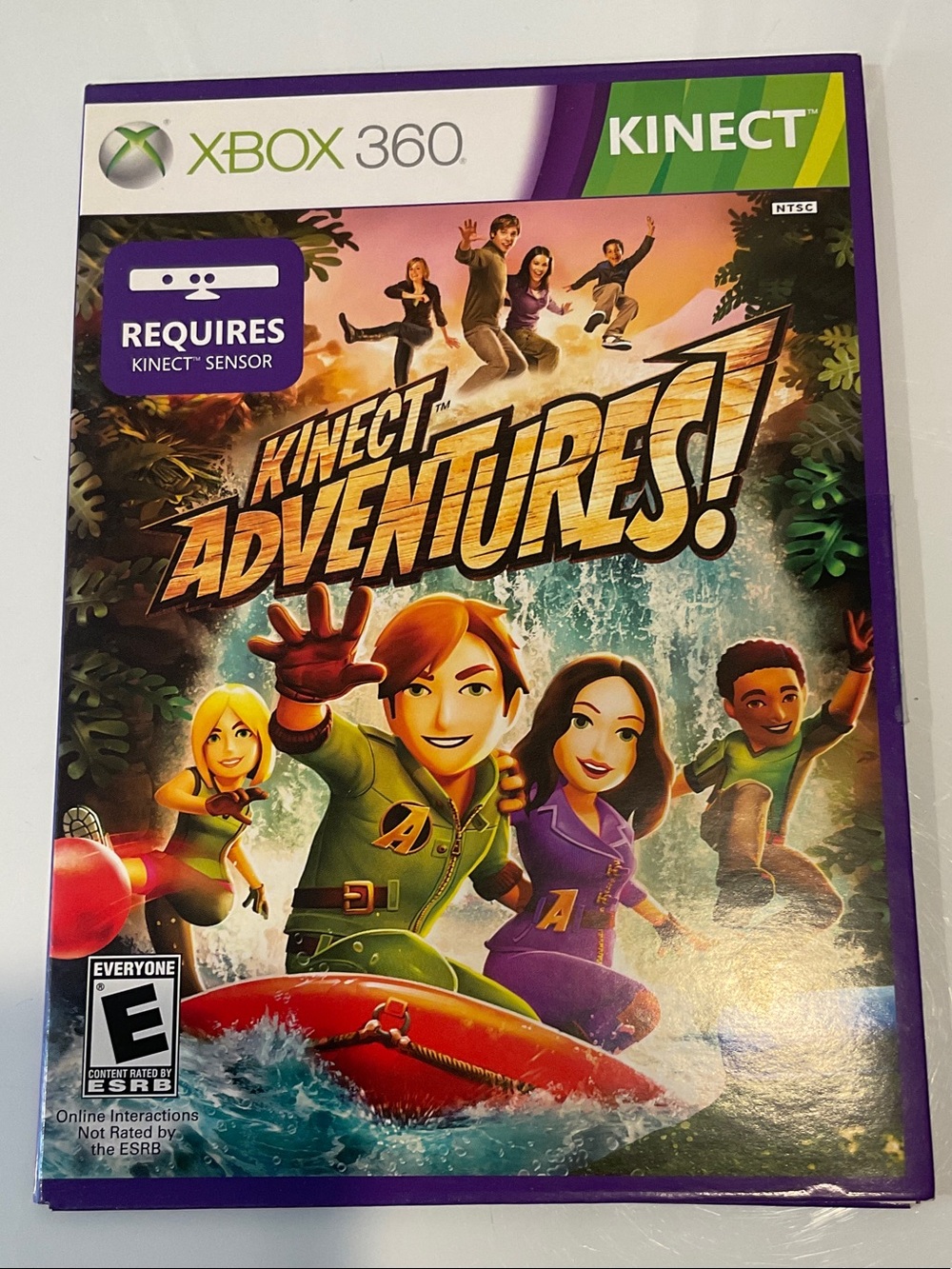 Microsoft Xbox 360 Kinect Adventures! — Purple Trim Artwork